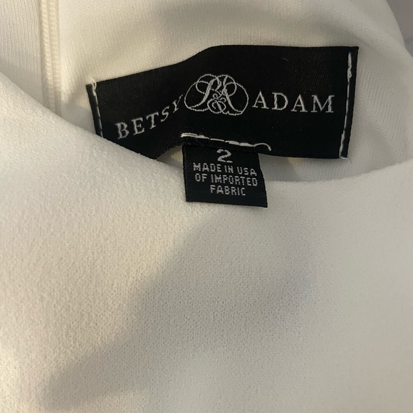 Betsy & Adam Midi Halter Scuba Crepe Sarong dress - Picture 4 of 4